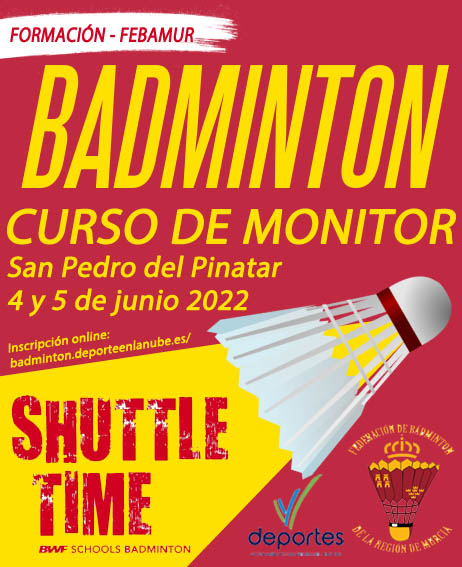 Curso de Monitor – Shuttle Time en San Pedro del Pinatar 4 y 5 de junio