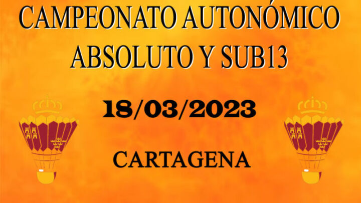 Campeonato Autonómico Abs y S13 – 18/03